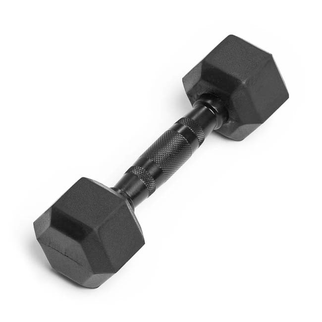 3lb Virgin Rubber Hex Dumbbell Low Odour SDVR-3