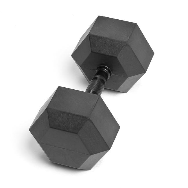 110lb Virgin Rubber Hex Dumbbell Low Odour SDVR-110
