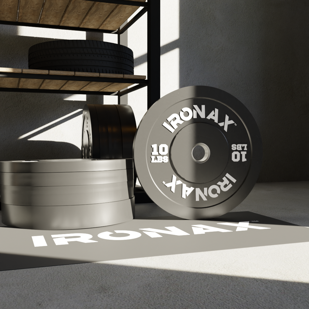 IRONAX ATHLETIC SERIES COMMERCIAL BUMPER PLATES