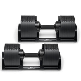 Nuobells - 5-80lb Adjustable Dumbbell Pair - Matte Black