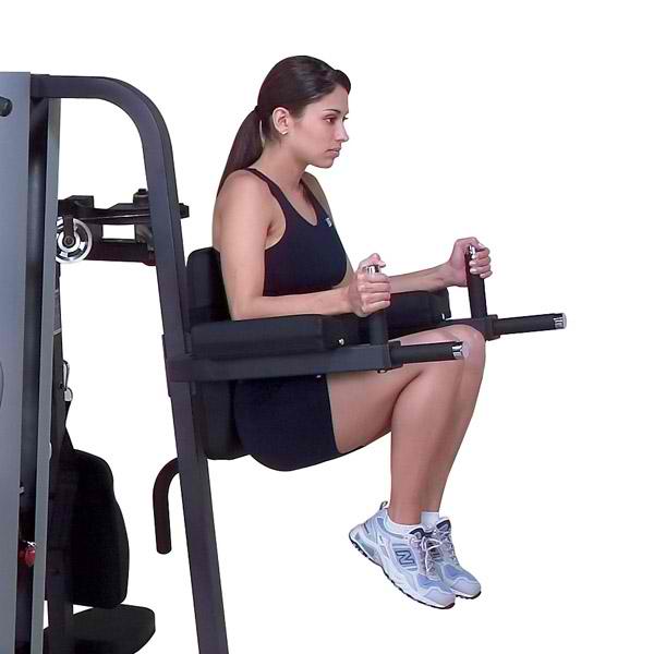 Body-Solid Vertical Knee Raise and Dip Station for G9S