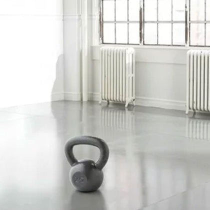 Weider, 20lb Cast Iron Kettlebell with Hammertone Finish, Single