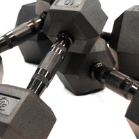 80lb Virgin Rubber Hex Dumbbell Low Odour SDVR-80