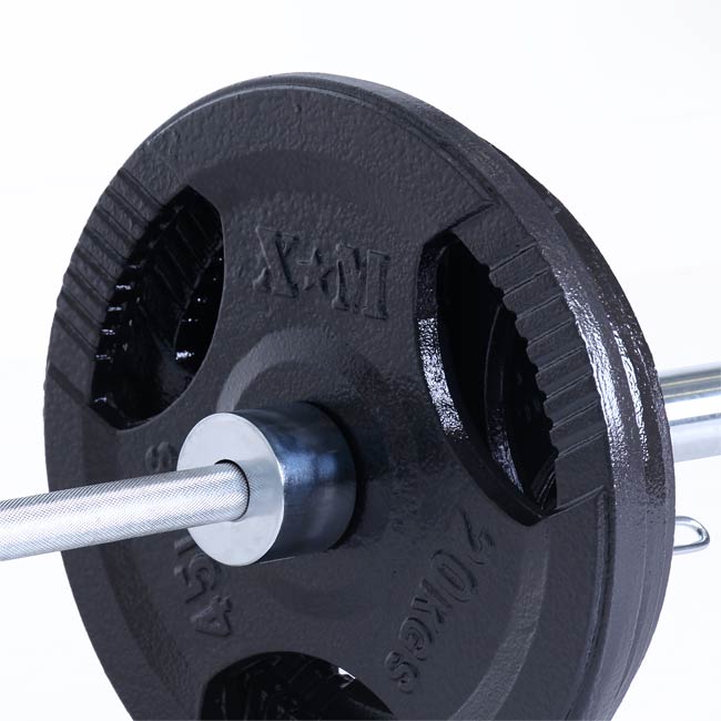 XM 300lbs Steel Olympic Weight Set with Bar