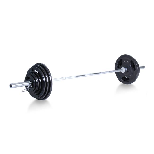 XM 300lbs Steel Olympic Weight Set with Bar