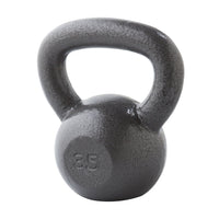 Weider, 35lb Cast Iron Hammertone Finish Kettlebell, Single