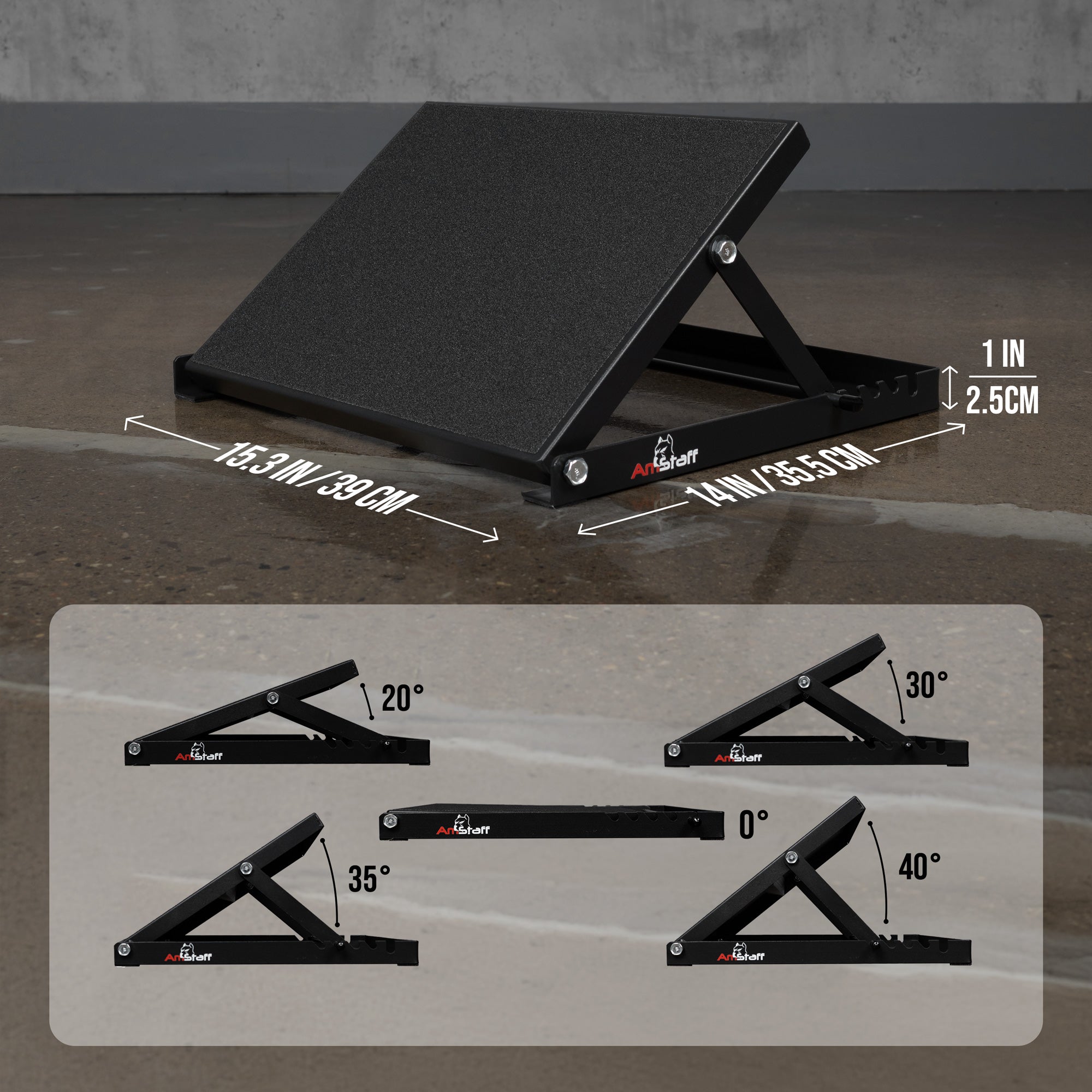 AmStaff Fitness Adjustable Squat Slant board
