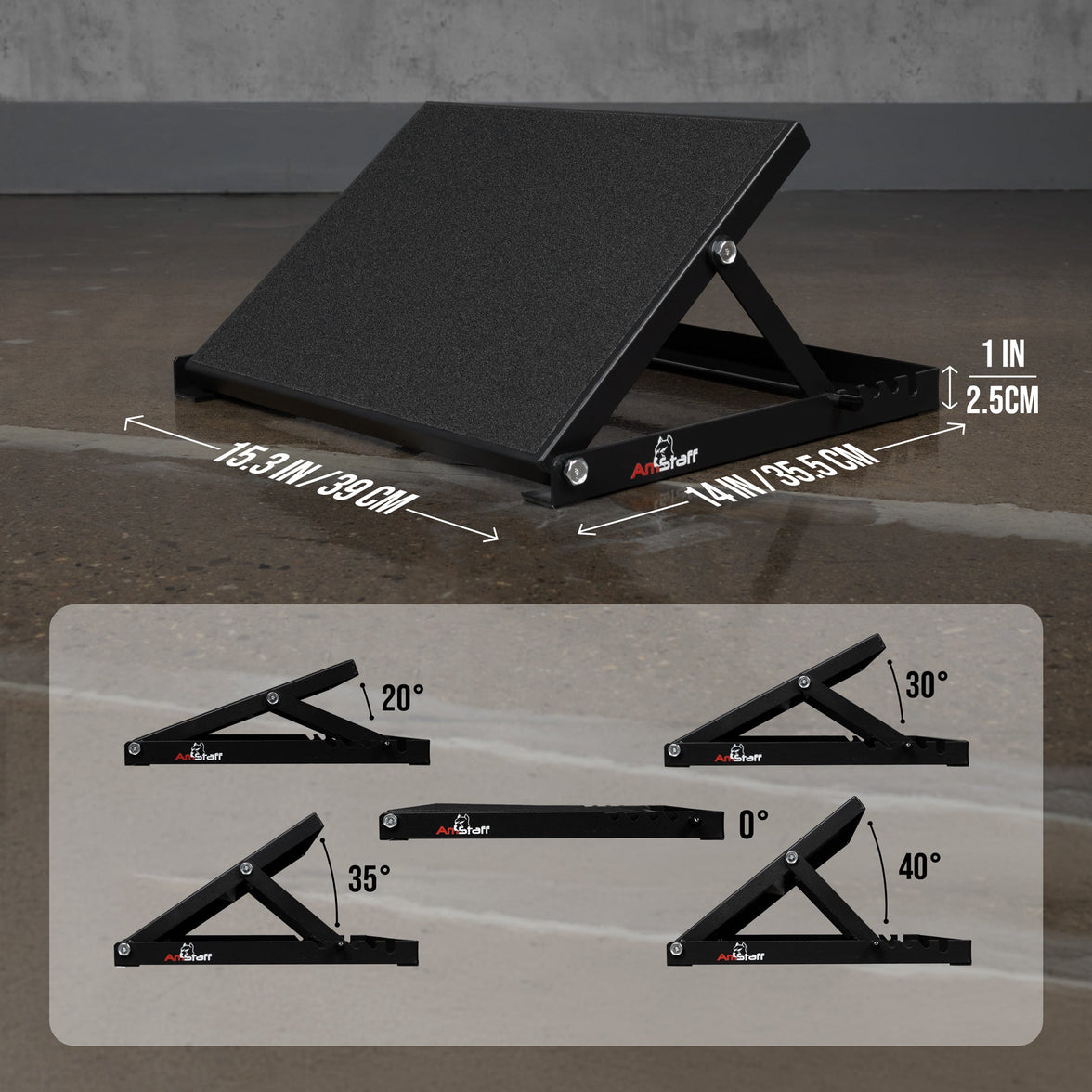 AmStaff Fitness Adjustable Squat Slant board