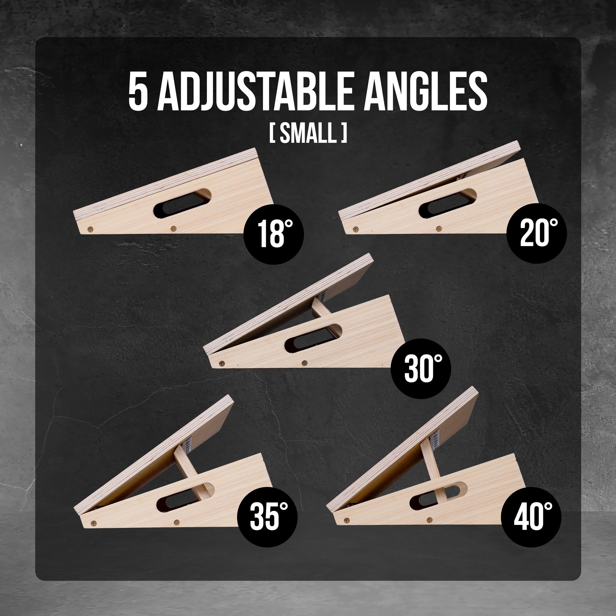 Amstaff Fitness Adjustable Wooden Squat Slant board