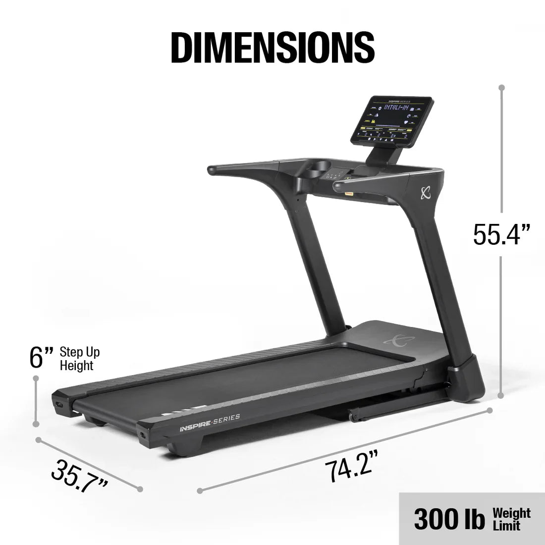 Inspire Series - T5 Treadmill with 15" LED Display