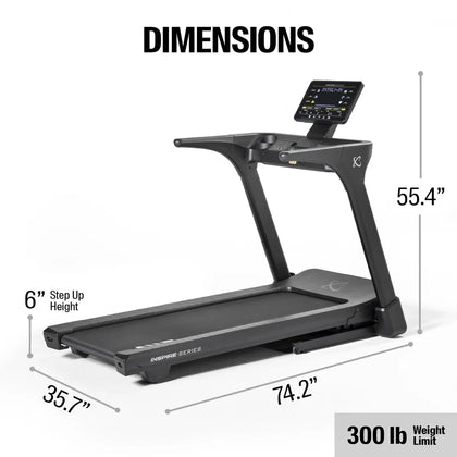 Inspire Series - T5 Treadmill with 15" LED Display
