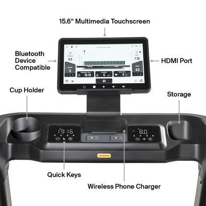 Inspire Series - T5S Treadmill with 15.6" Touchscreen