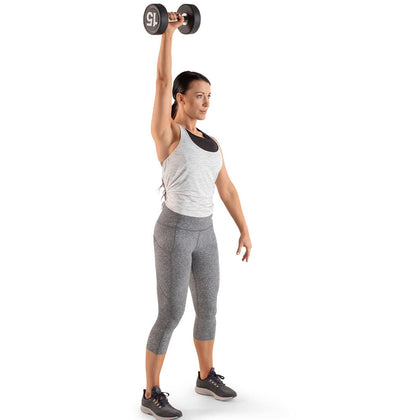 5-30LBS URETHANE ROUND DUMBBELL SET WITH STAND