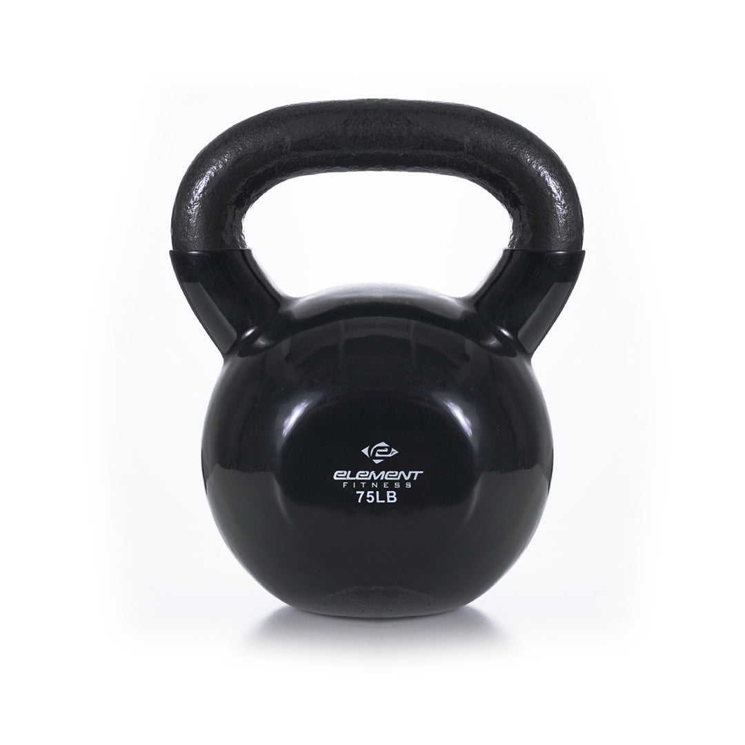 Vinyl Kettlebells 5lbs-75lbs | Black