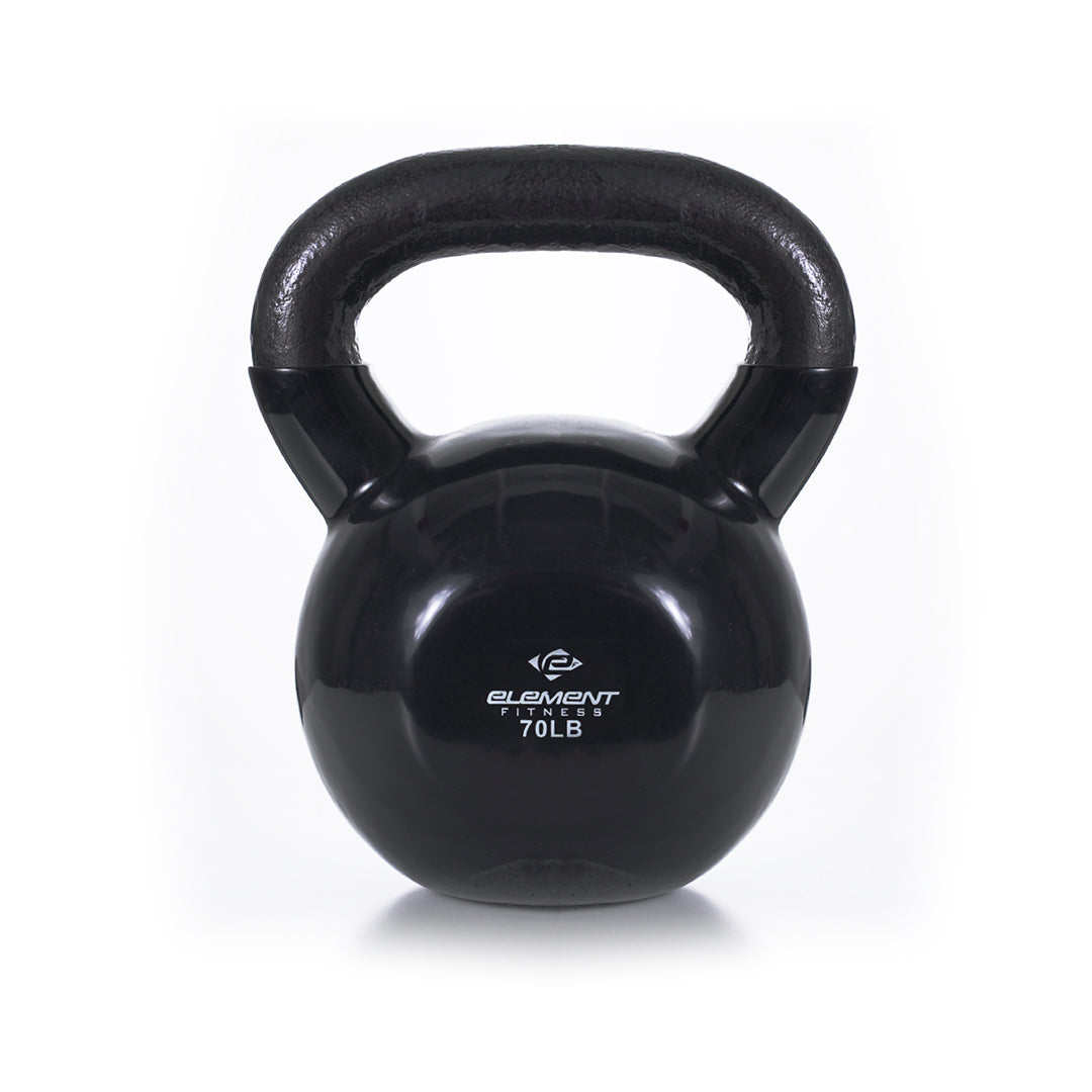 Vinyl Kettlebells 5lbs-75lbs | Black