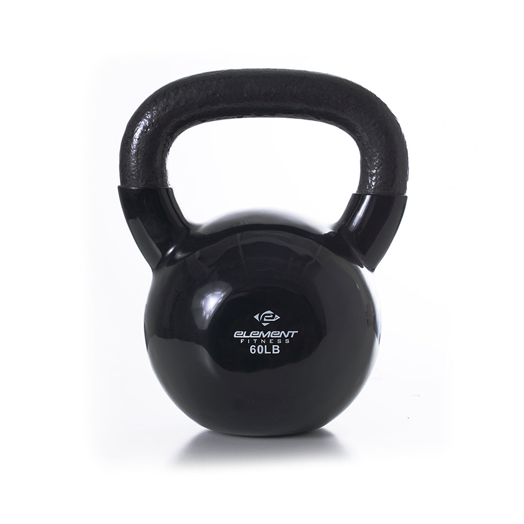 Vinyl Kettlebells 5lbs-75lbs | Black