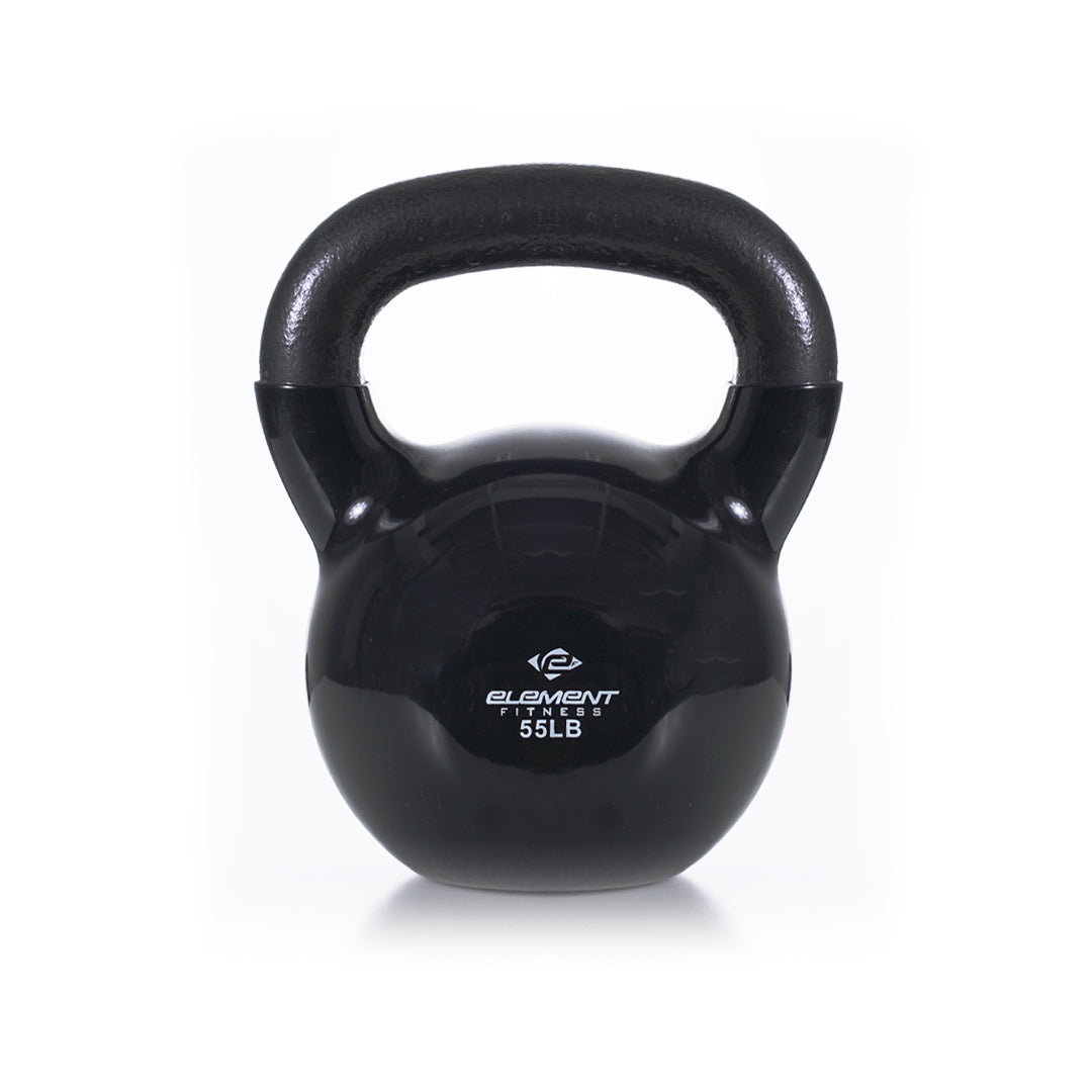 Vinyl Kettlebells 5lbs-75lbs | Black