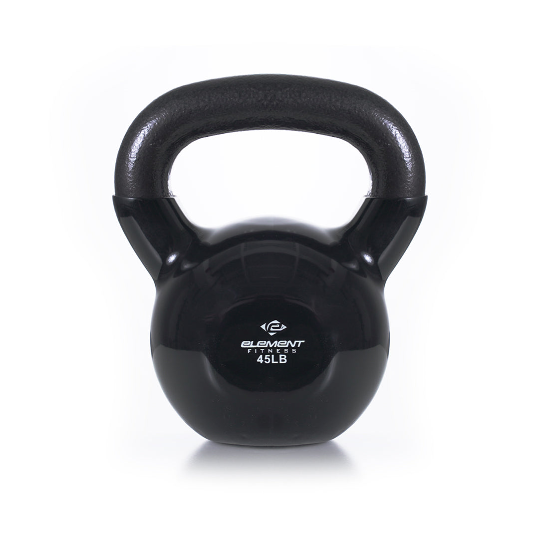 Vinyl Kettlebells 5lbs-75lbs | Black