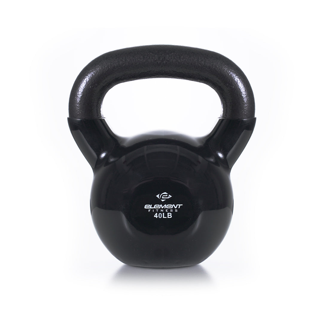 Vinyl Kettlebells 5lbs-75lbs | Black