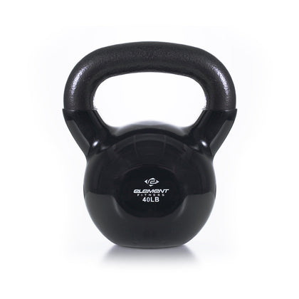 Vinyl Kettlebells 5lbs-75lbs | Black