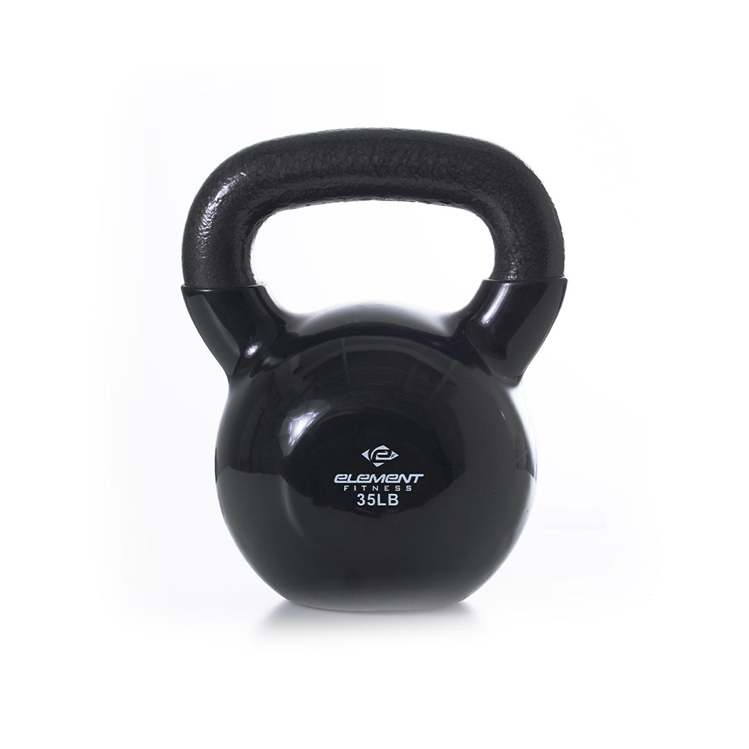 Vinyl Kettlebells 5lbs-75lbs | Black