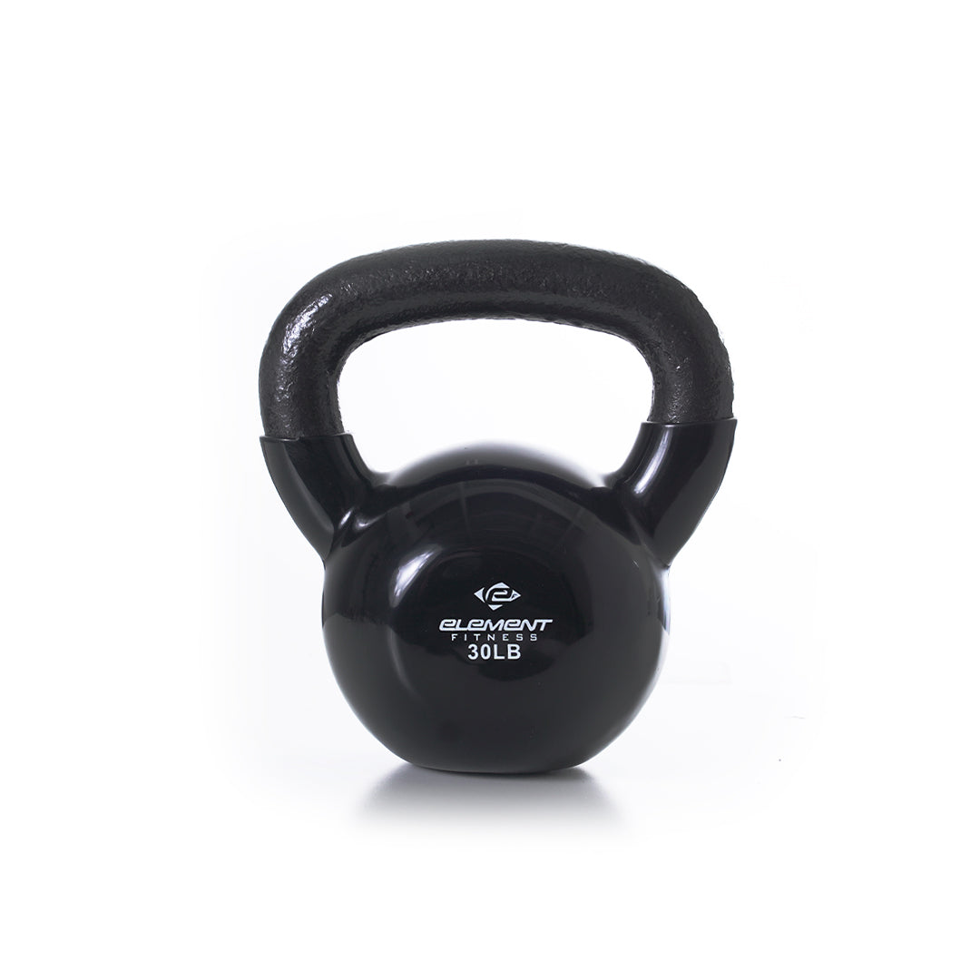 Vinyl Kettlebells 5lbs-75lbs | Black