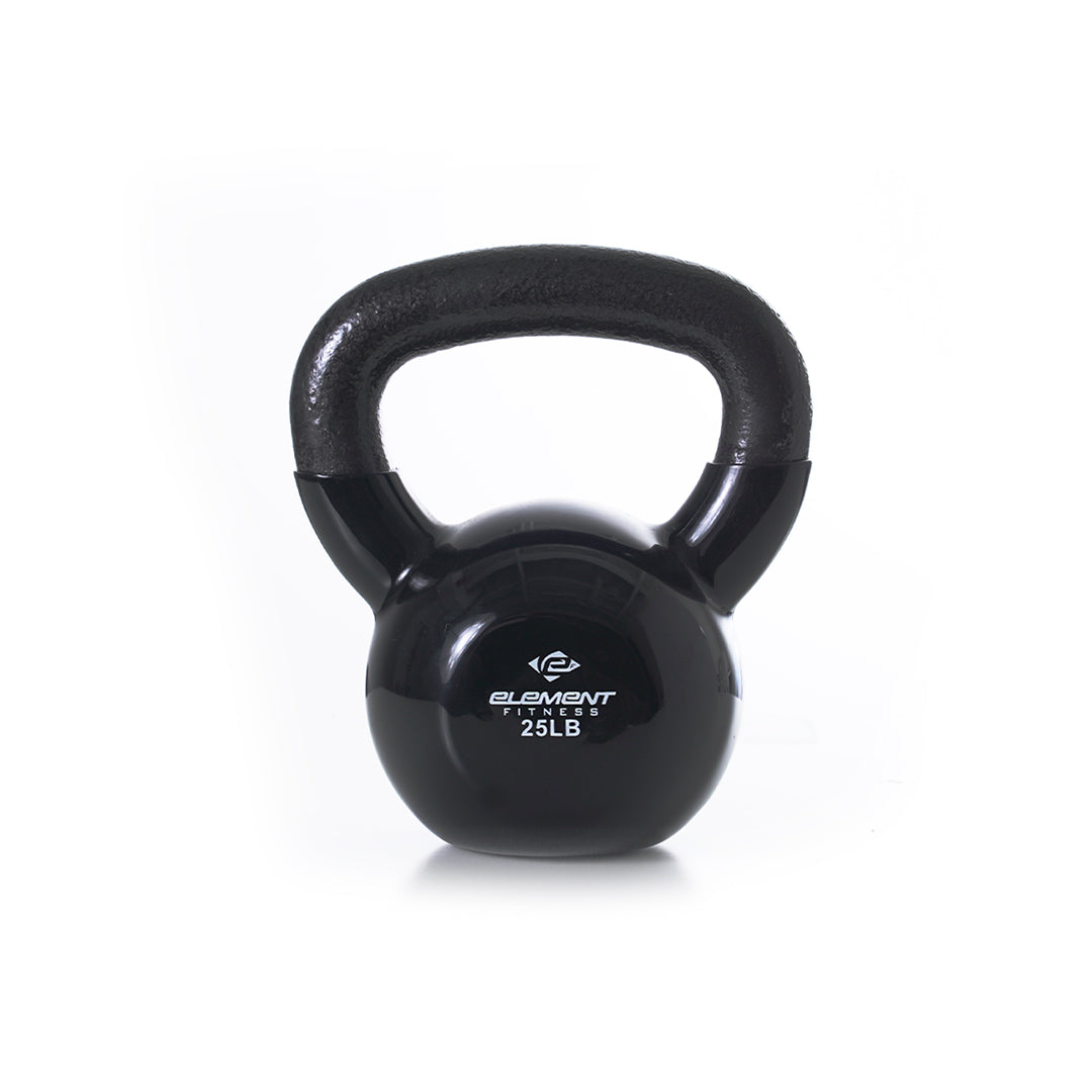 Vinyl Kettlebells 5lbs-75lbs | Black