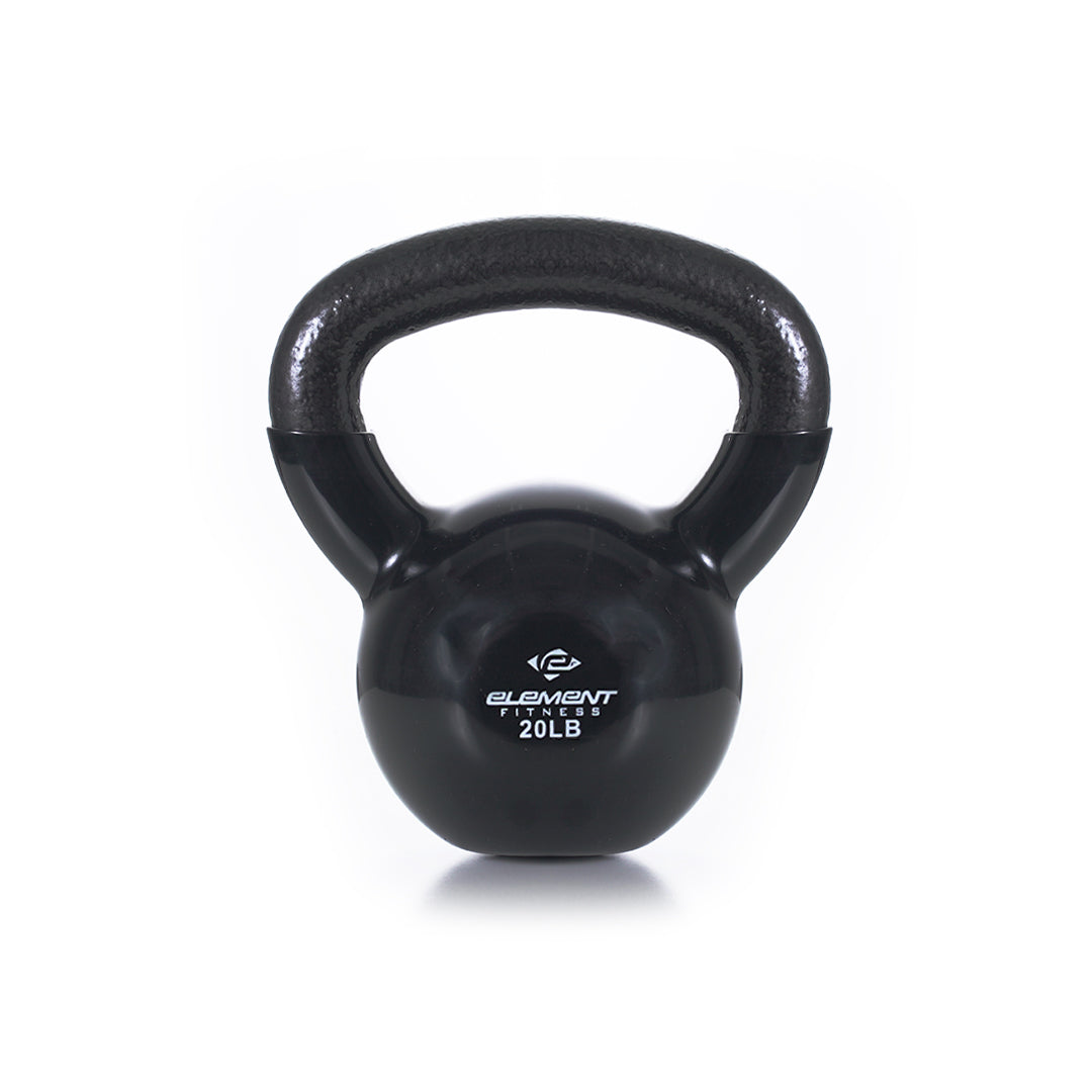 Vinyl Kettlebells 5lbs-75lbs | Black
