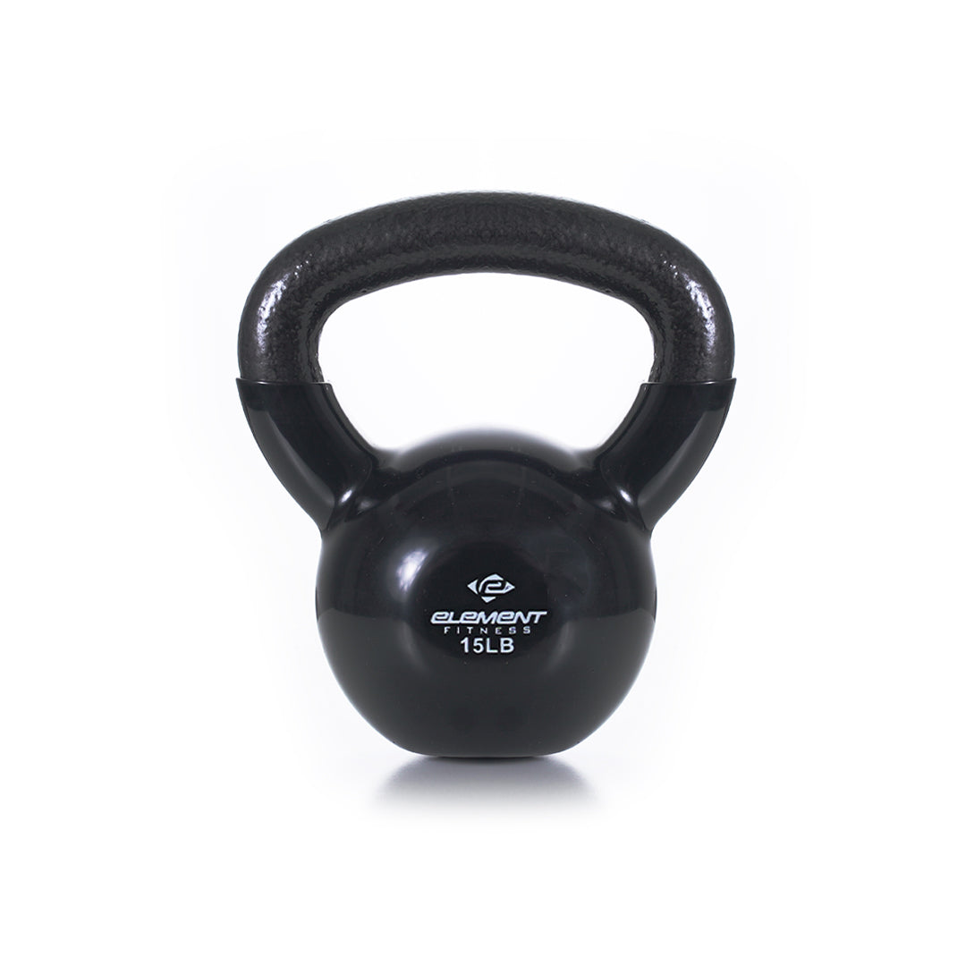 Vinyl Kettlebells 5lbs-75lbs | Black