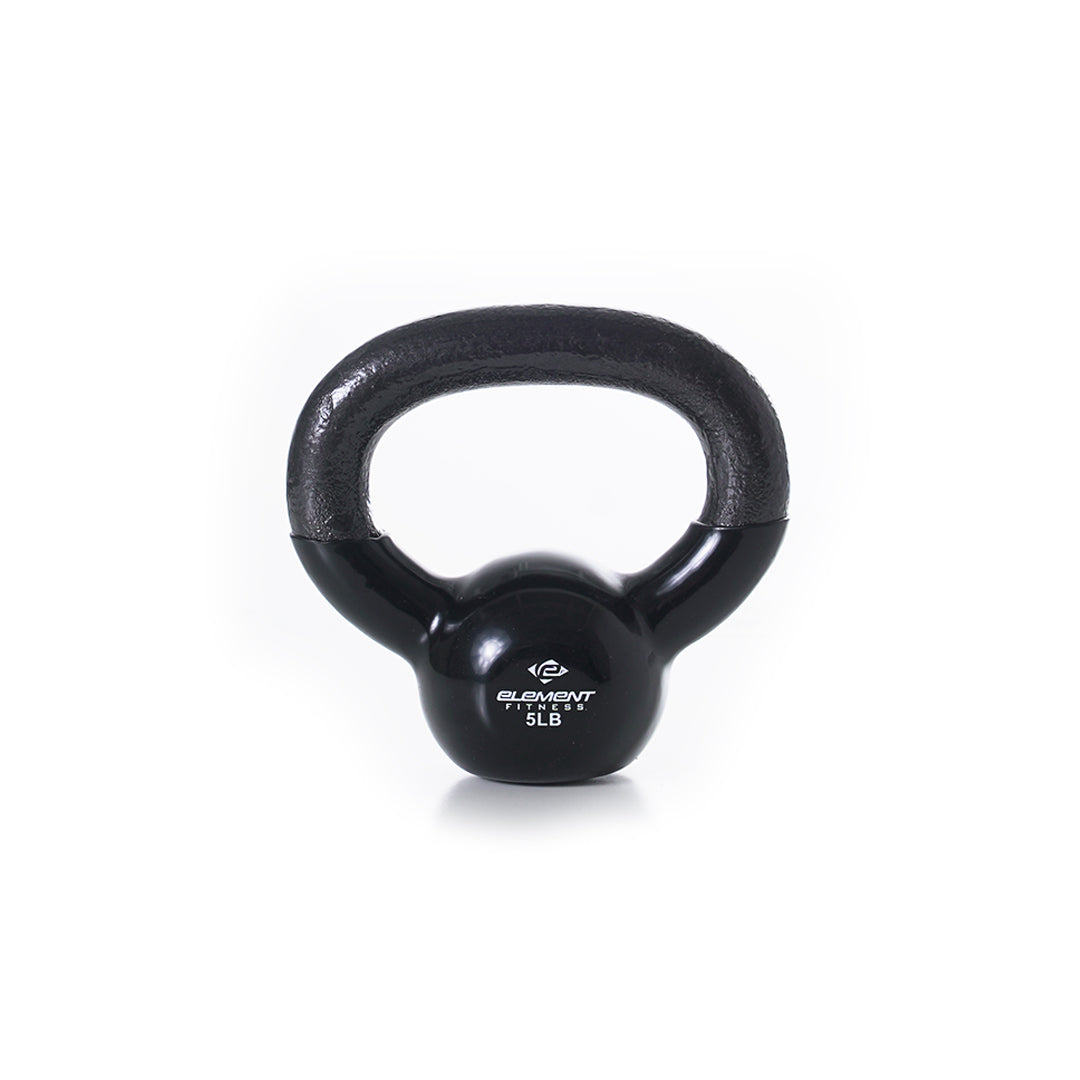 Vinyl Kettlebells 5lbs-75lbs | Black