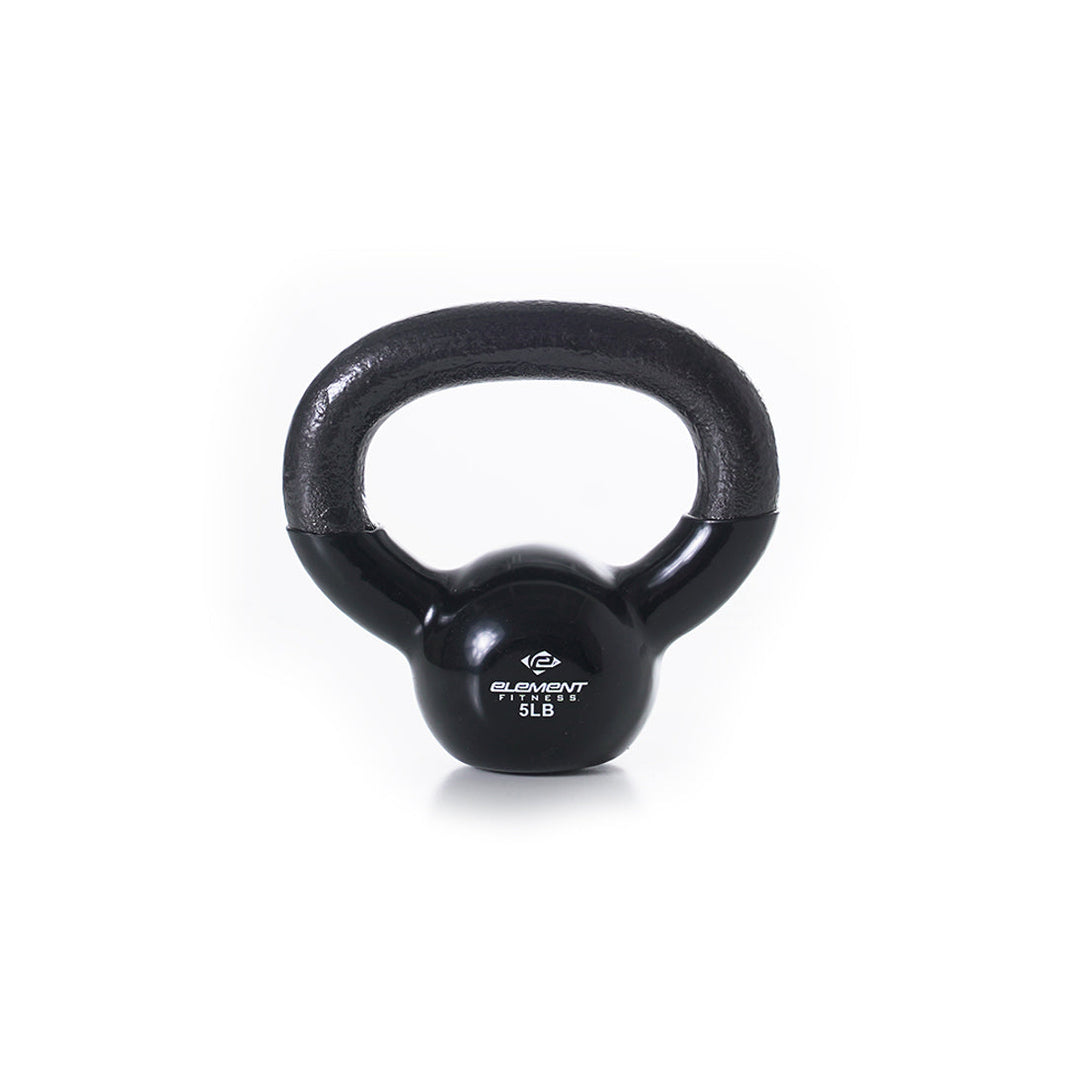 Vinyl Kettlebells 5lbs-75lbs | Black