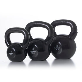 Vinyl Kettlebells 5lbs-75lbs | Black