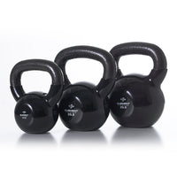 Vinyl Kettlebells 5lbs-75lbs | Black