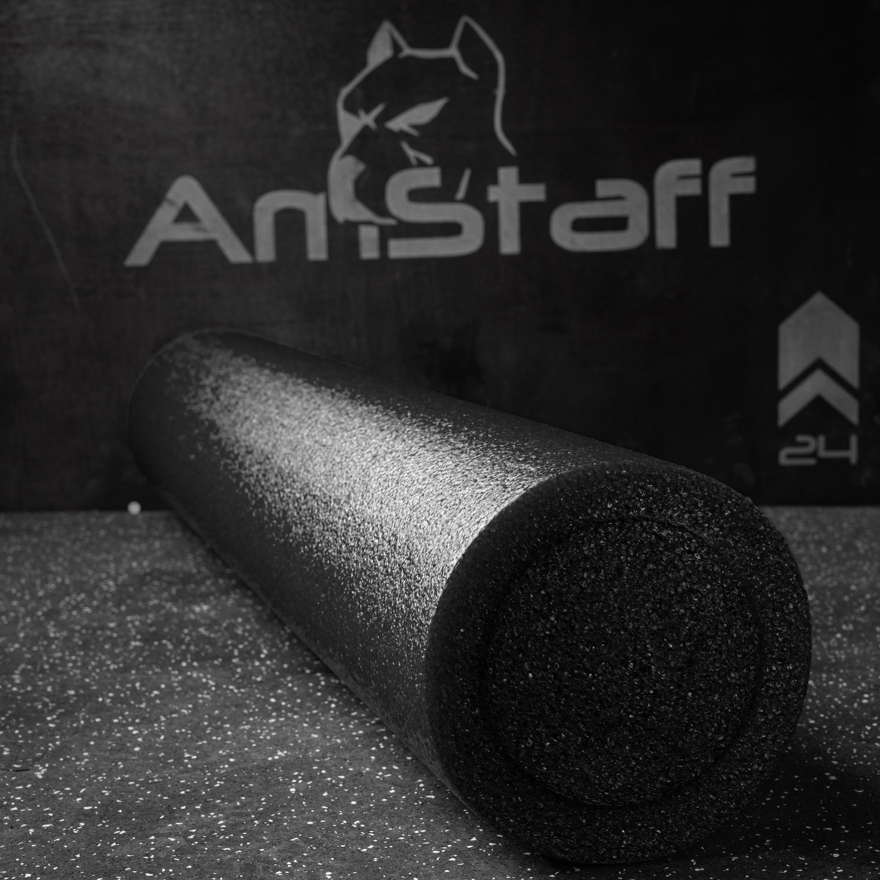 Premium Foam Yoga Roller 6in x 36in - Black