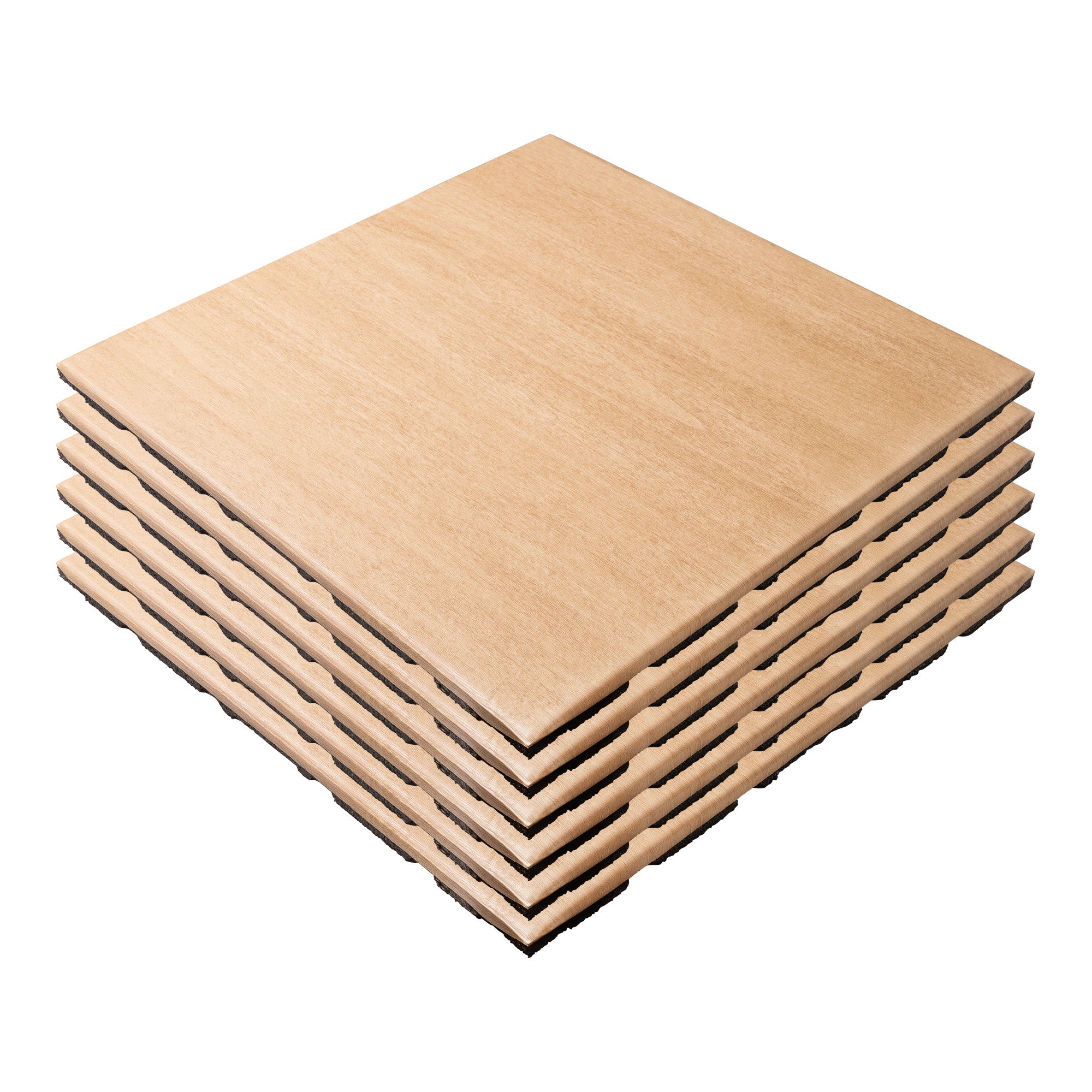 Rubber Tiles with Wood finish