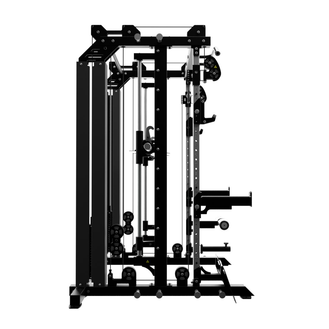 IRONAX - All-In-One with Bench & Olympic Plate Combo ~