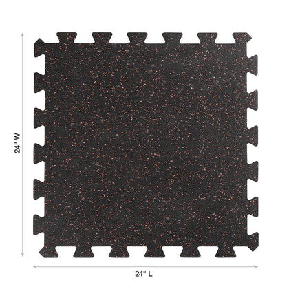 Interlocking Rubber Tile 24" x 24" x 7mm