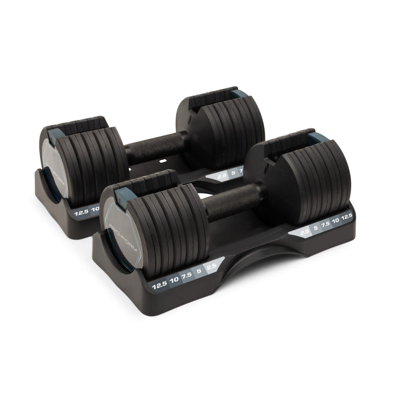 ProForm - 12.5LB Select-A-Weight Dumbbells PAIR (25lbs total)