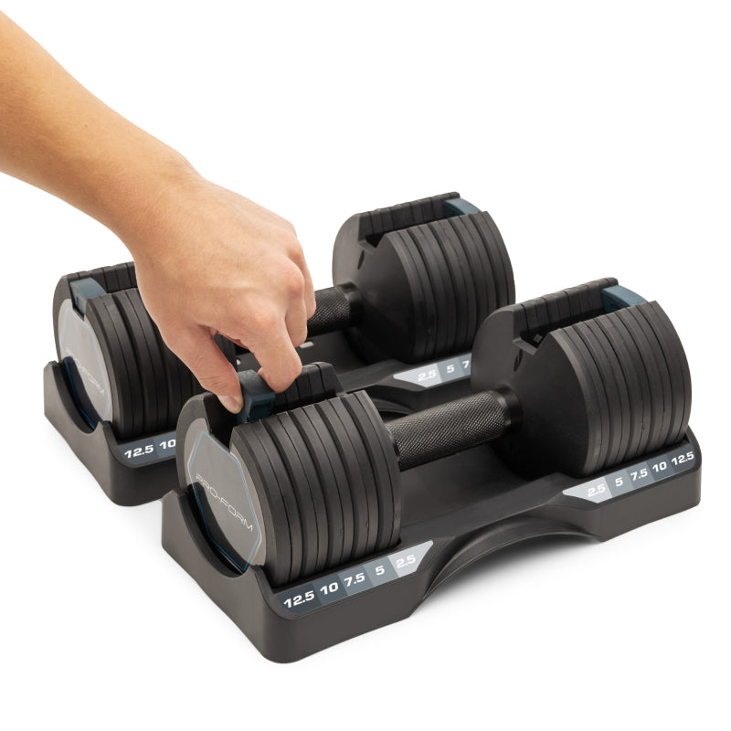 ProForm - 12.5LB Select-A-Weight Dumbbells PAIR (25lbs total)