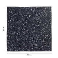 Rubber Mat 20" x 20" x 20mm - Grey Speckle