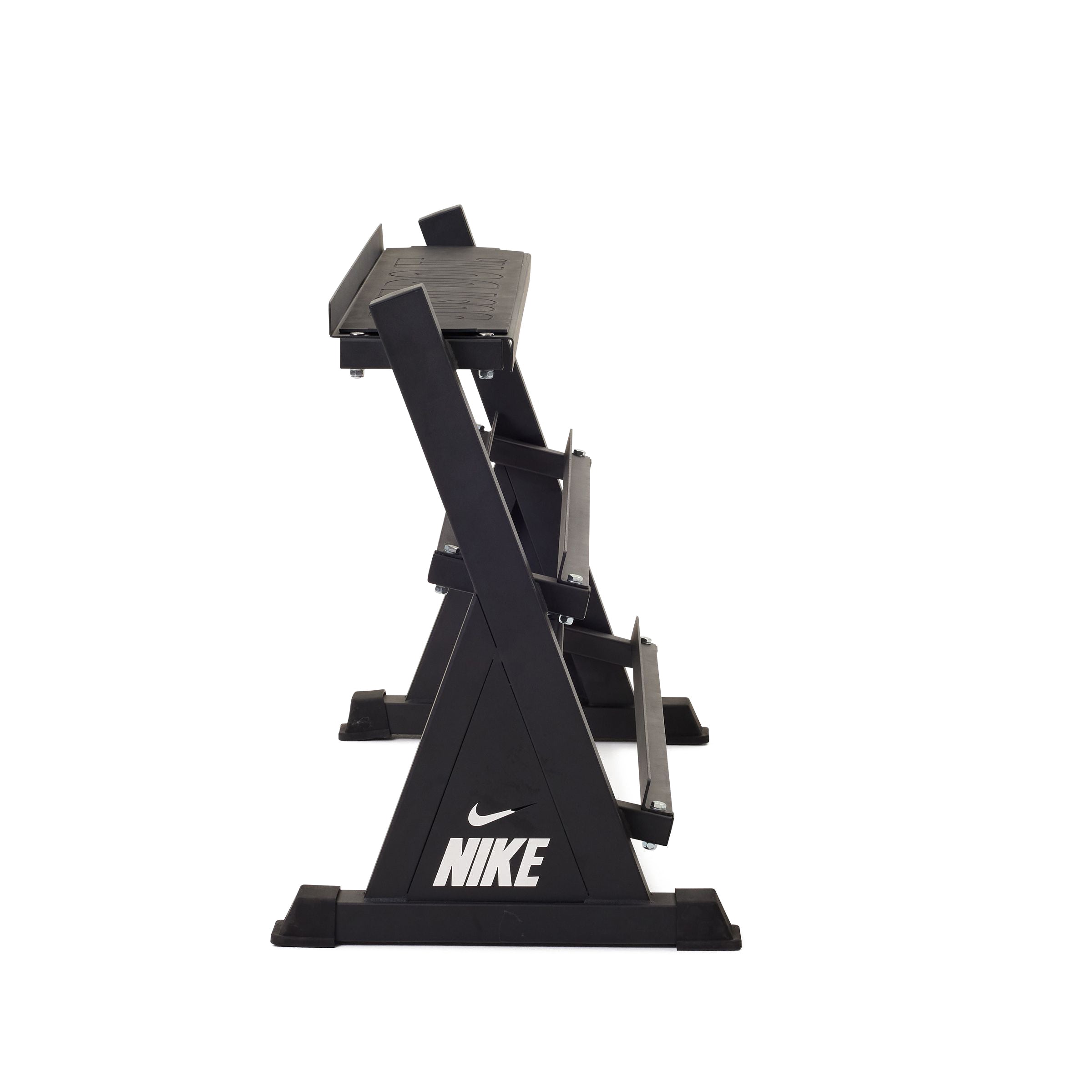 Nike Wolf Grey Dumbbell & Kettlebell Set with Rack