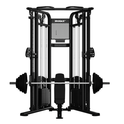 Ironax - XFT Functional Trainer/Half Rack Strength Combo