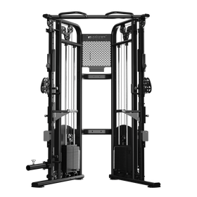 Ironax - XFT Functional Trainer/Half Rack with Urethane Plates Combo