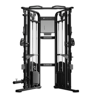 Ironax - XFT Functional Trainer/Half Rack with Urethane Plates Combo