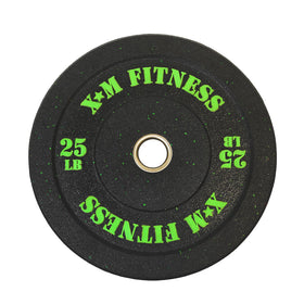 XM FITNESS 25lbs Crumb Rubber Bumper Plate