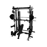 IRONAX - All-In-One with Bench & Olympic Plate Combo ~
