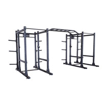 Body Solid SPR1000DBBACK Commercial Extended Double Power Rack Package