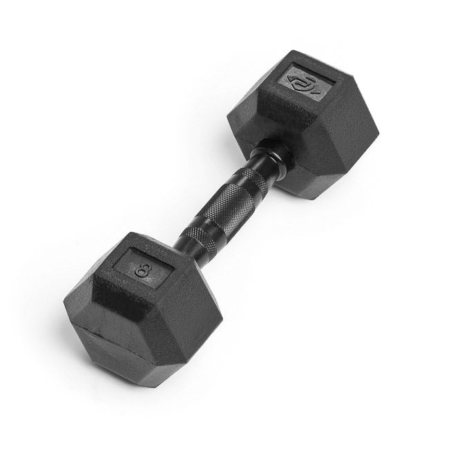 8lb Virgin Rubber Hex Dumbbell Low Odour SDVR-8
