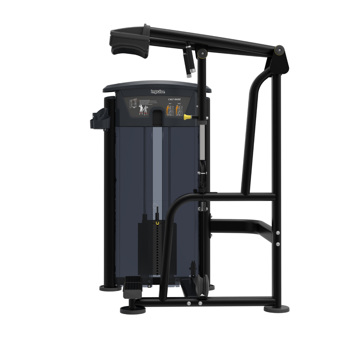 Element Fitness - 9516 Calf Raise MERCURY BLACK 295lbs