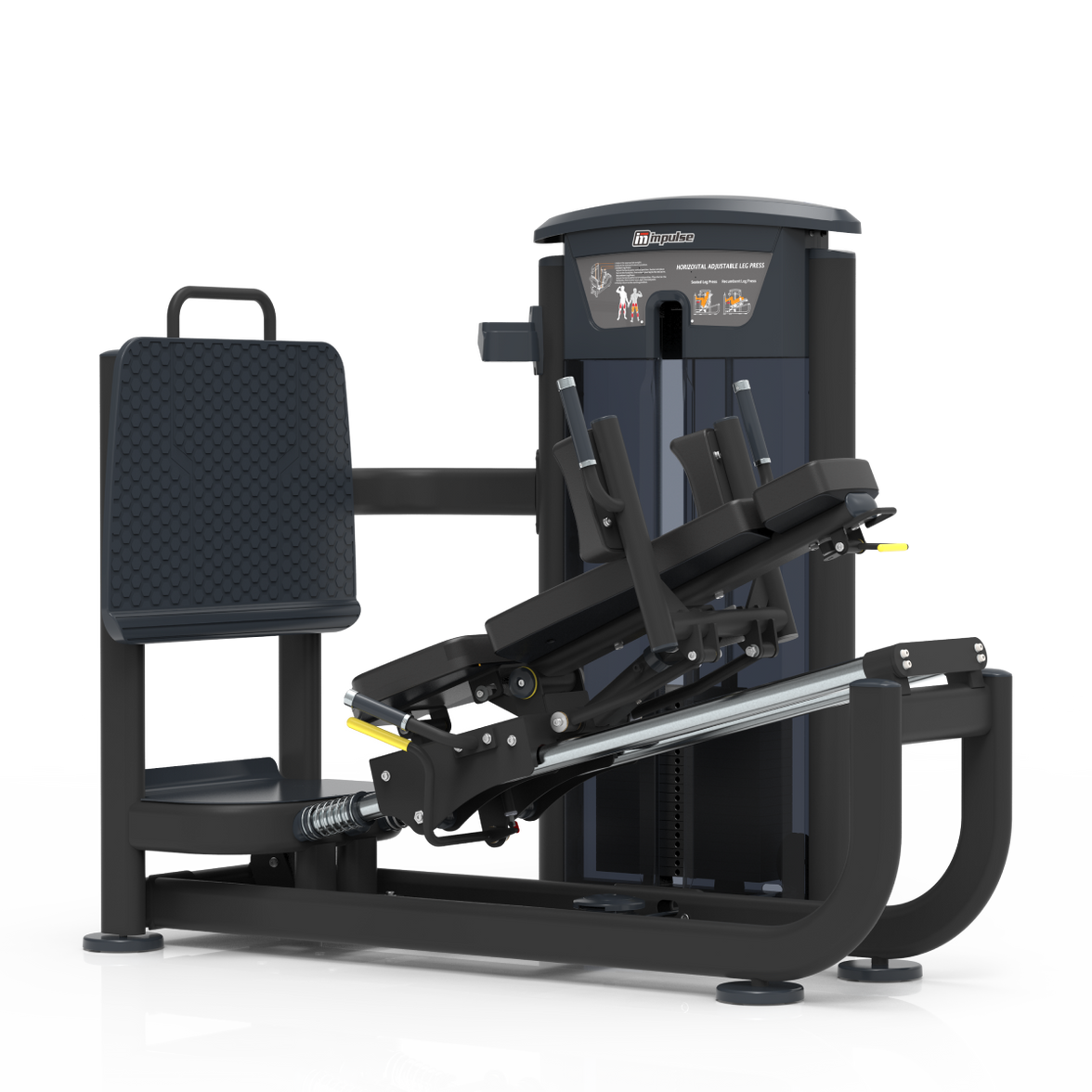 Element Fitness - 9539 Seated Leg Press/Hack Squat MERCURY BLACK 295lbs